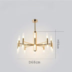 Mid-Century Sputnik Chandelier Radex – Product Detail 10