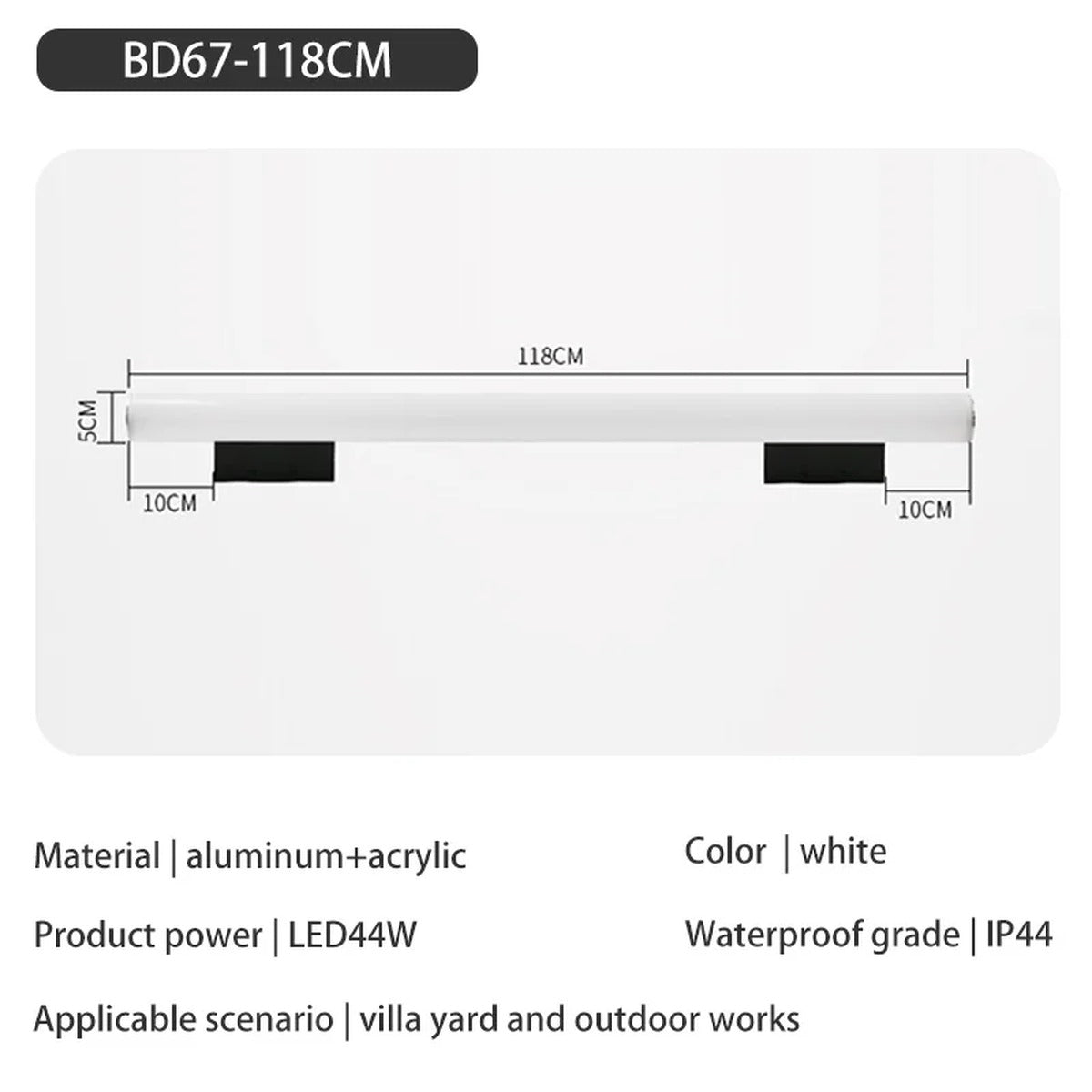 LED Bathroom Mirror Light Bar – Qvrix – Product Detail 12