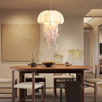 Organic Fabric Jellyfish Pendant Light – Welrix – Lifestyle View 2