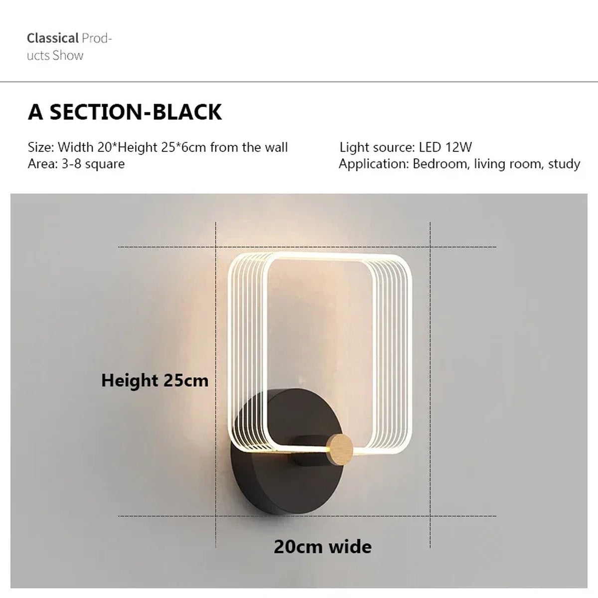 Modern Wall Sconce Kalix — TypeA