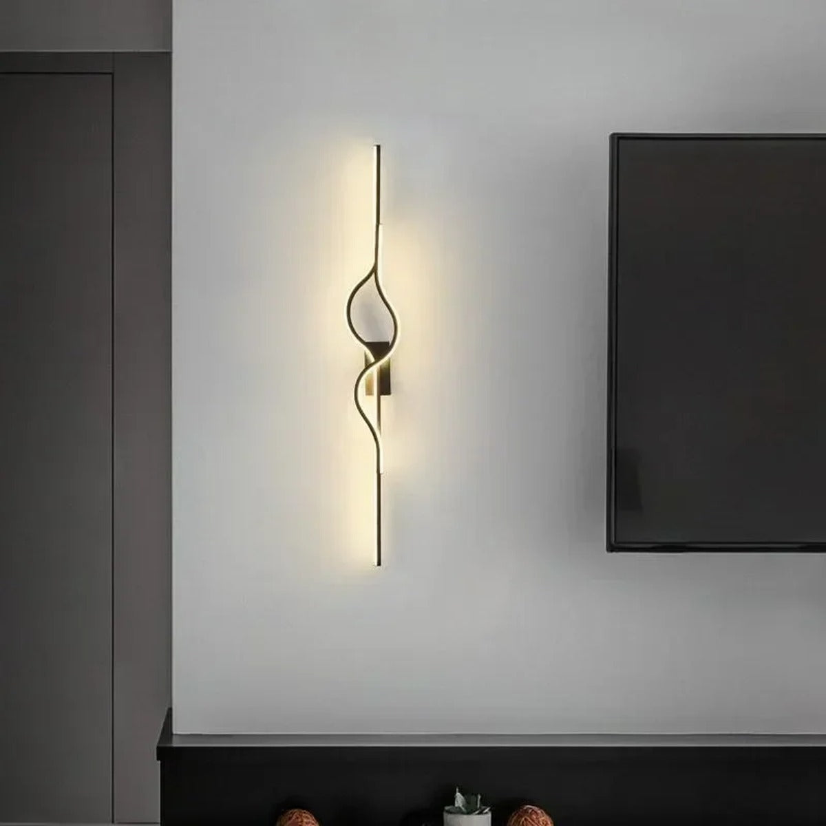 Sculptural Twist LED Wall Sconce — view 3