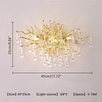 Gold Crystal Branch Chandelier – Equinara – Product Detail 7