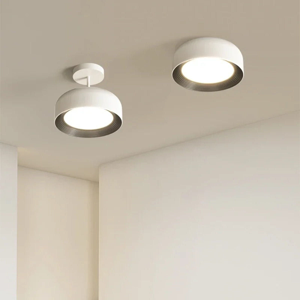 Deep Drum LED Flush Ceiling Light – Gvrinth – Hero Shot