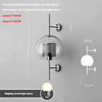 Honeycomb Cage Glass Globe Wall Sconce – Devorn – Product Detail 8