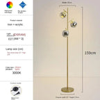 Sculptural Soft Gold Floor Lamp Ambris – Product Detail 10