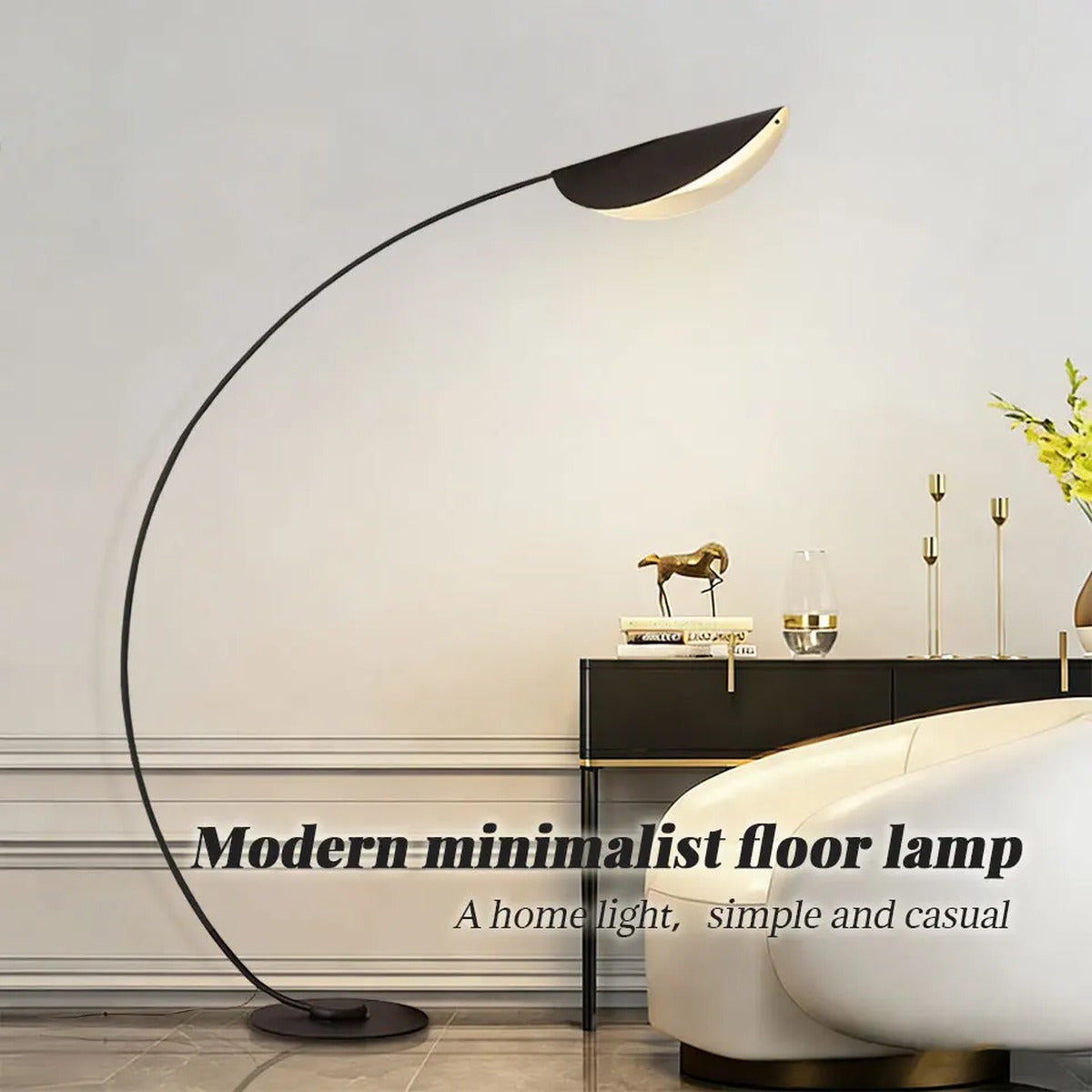 Sculptural Arc LED Floor Lamp – Florentix – Product Detail 5