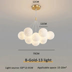 Modern Chandelier Praiva — B Gold 13 Heads 12cm