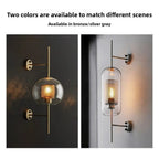 Honeycomb Cage Glass Globe Wall Sconce – Devorn – Lifestyle View 4