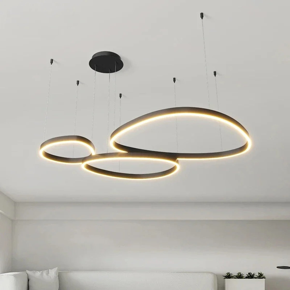 Minimal LED Ring Pendant Light – Rinova – Lifestyle View 3