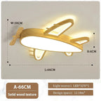 Wooden Aeroplane LED Flush Ceiling Light – Pluvion – Product Detail 10