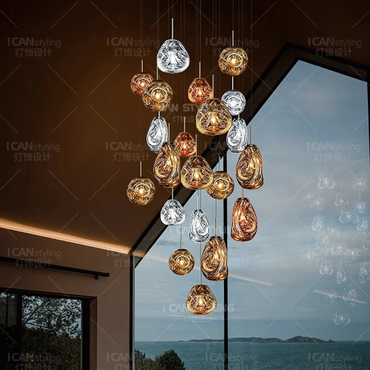 Nordic Ceremonial Glass Chandelier Welthorne – Product Detail 5
