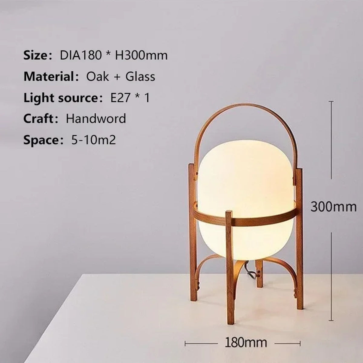 Warm Geometric Modern Table Lamp Zenova – Product Detail 7