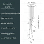 Spiral K9 Crystal Cluster Chandelier Jelvorn – Product Detail 14