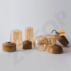 Nordic Wood & Glass Pendant Light – Qolux – Product Detail 6