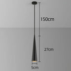Minimalist Black Metal Pendant Light Restrix – Product Detail 7