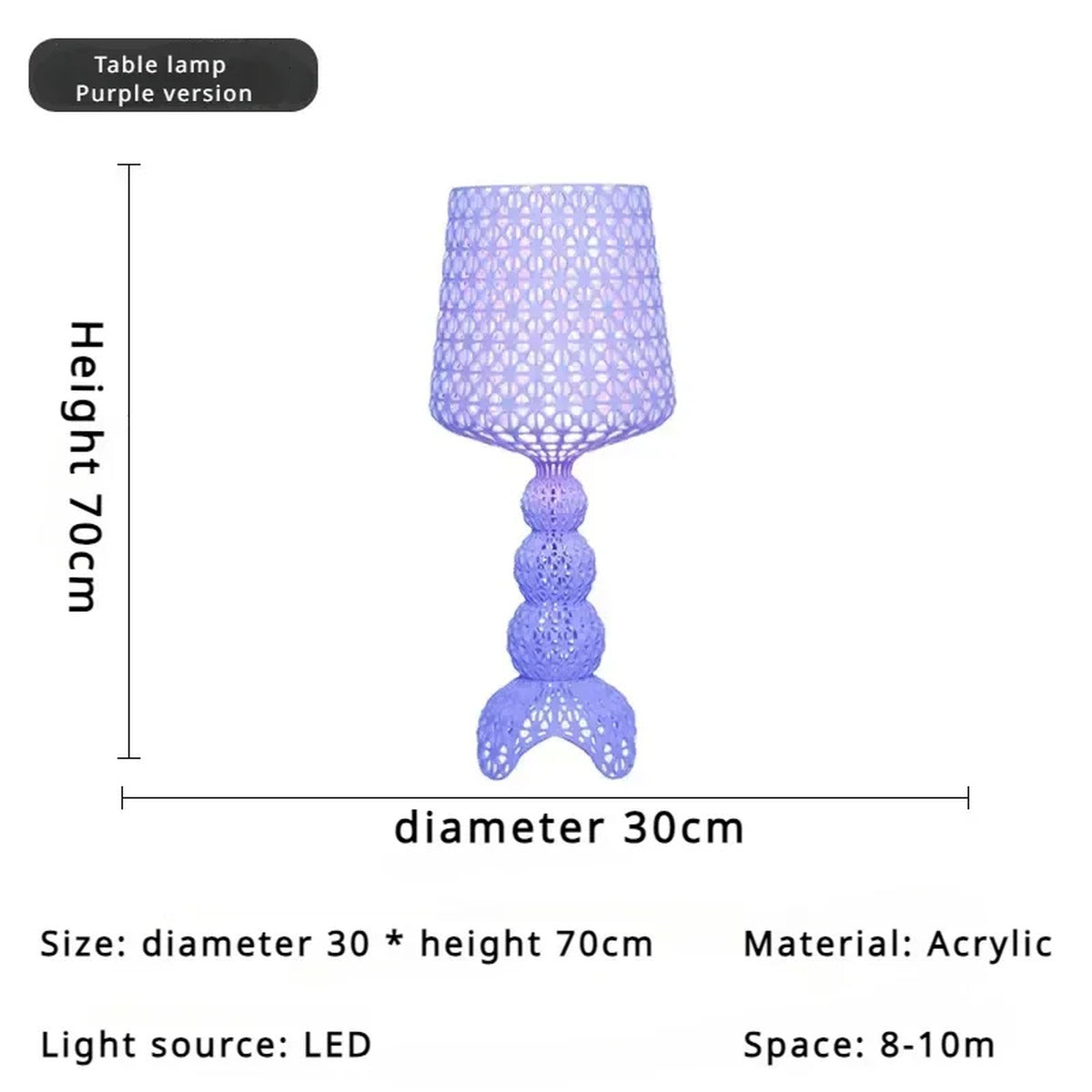 Crystal Air Minimal Table Lamp Seraphel – Product Detail 8