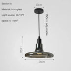 Torvalis Single Pendant – Wide Disc, dimensions