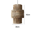 Tiered Bamboo Fringe Cylinder Pendant Light – Melrix – Product Detail 7
