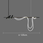 Sculptural LED Rope & Spotlight Linear Chandelier – Relionix – Product Detail 7