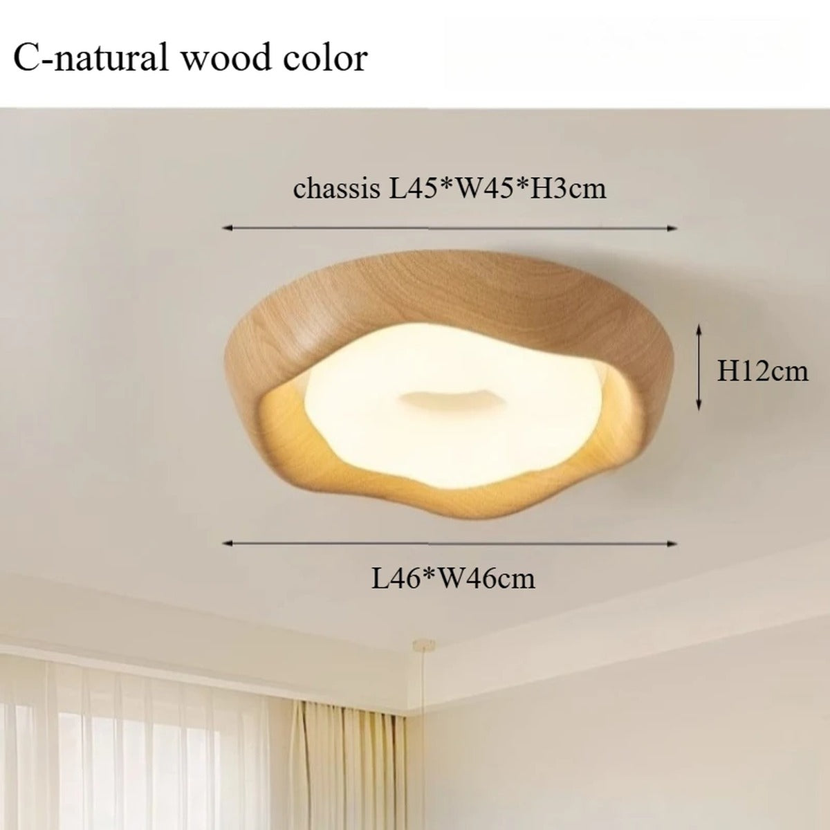 Organic Molten Form Flush Ceiling Light – Celarix – Product Detail 18