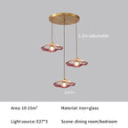 Scalloped Glass Flower Pendant Light Florivex – Product Detail 11