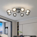 Chrome Sputnik Smoked Glass Ceiling Light – Havenix – Lifestyle View 3
