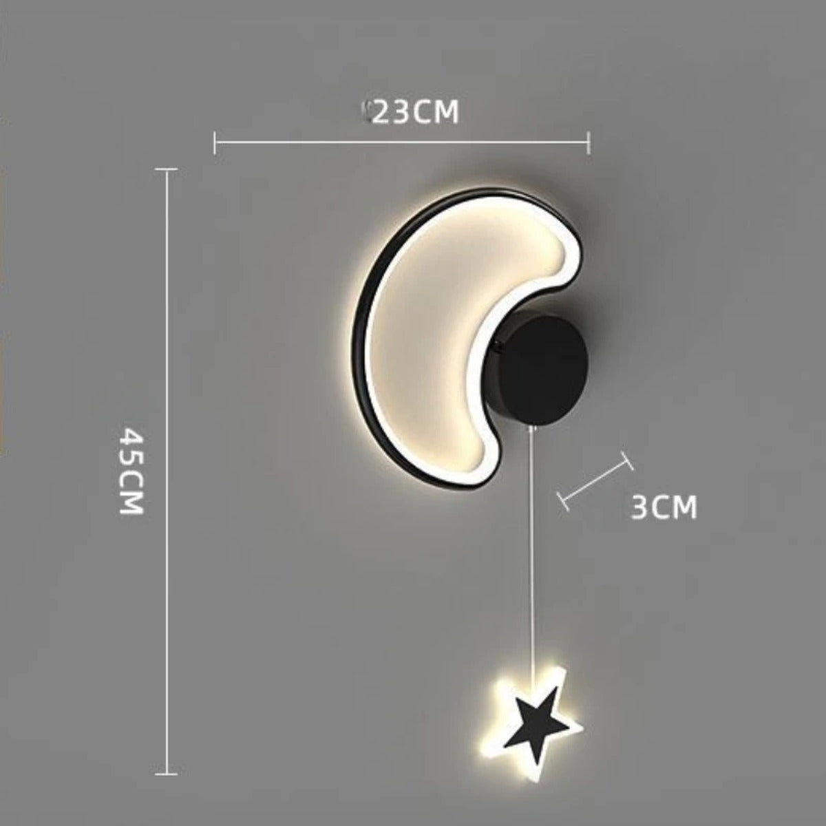 Cloud & Star LED Wall Sconce – Beloria – Product Detail 17