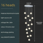 Spiral K9 Crystal Cluster Chandelier Jelvorn – Product Detail 15