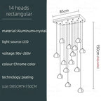 Spiral K9 Crystal Cluster Chandelier Jelvorn – Product Detail 13