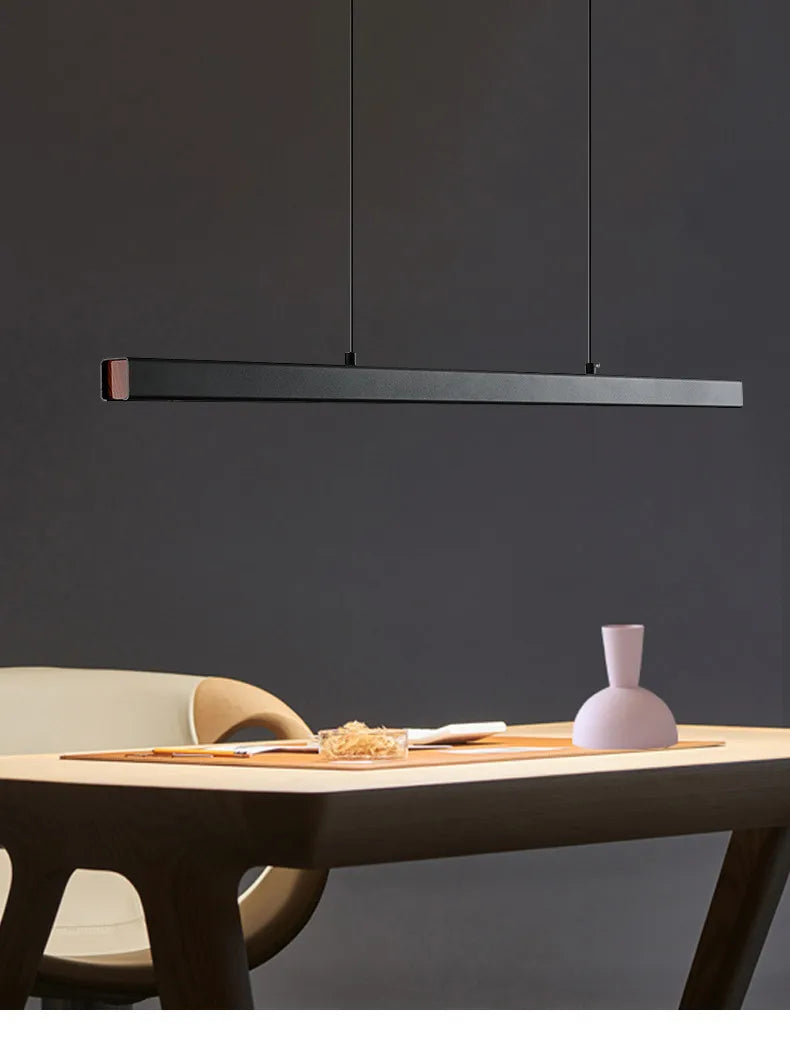 Slim LED Linear Bar Pendant Light – Zenithon – Lifestyle View 4