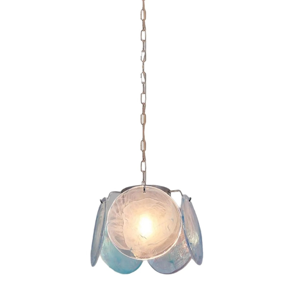 Iridescent Glass Petal Pendant Chandelier – Uevorn – Product Detail 6