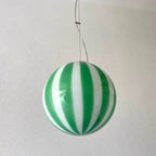 Candy-Stripe Swirl Glass Globe Pendant – Novaro – Product Detail 9