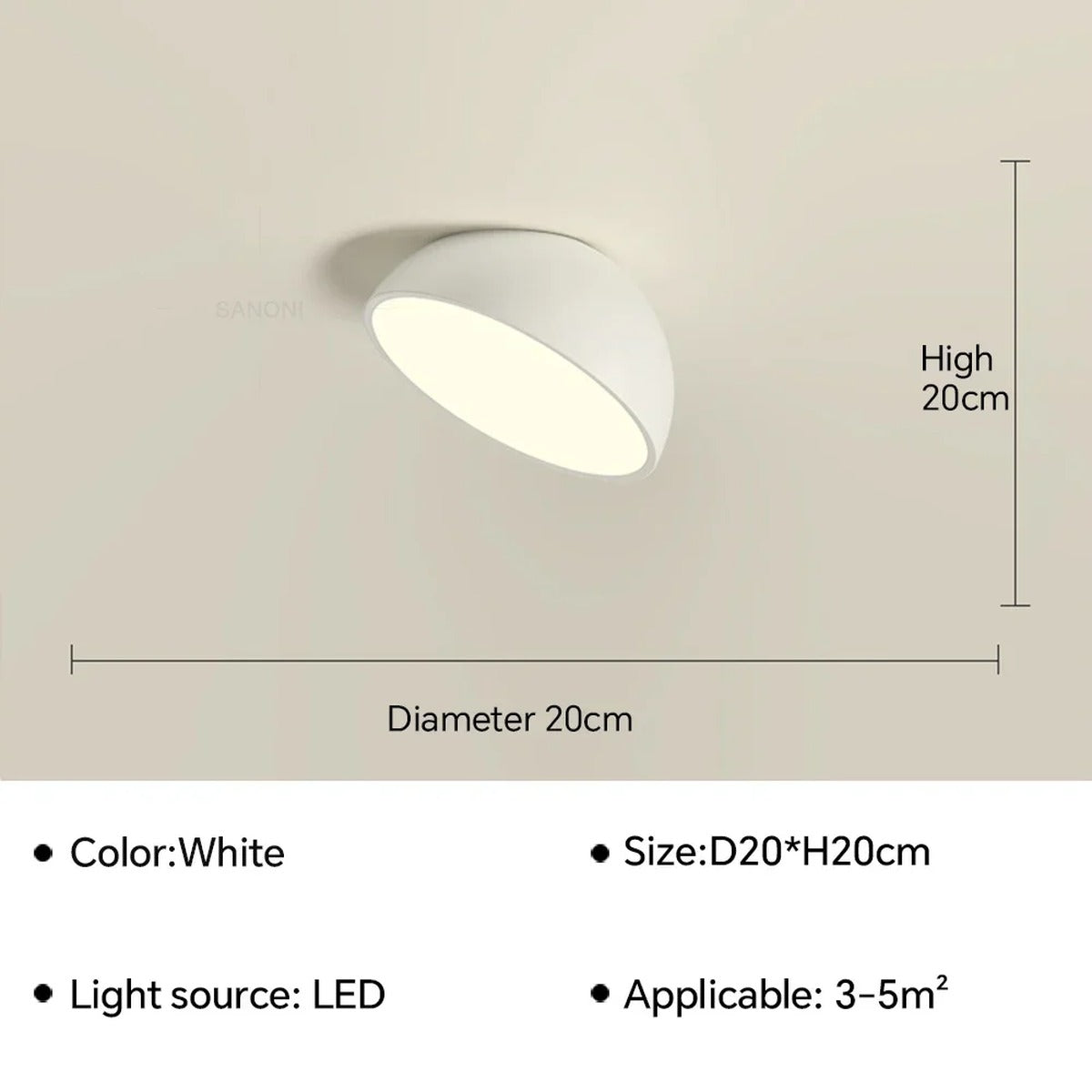LED Bubble Cluster Flush Ceiling Light – Harvenis – Product Detail 20