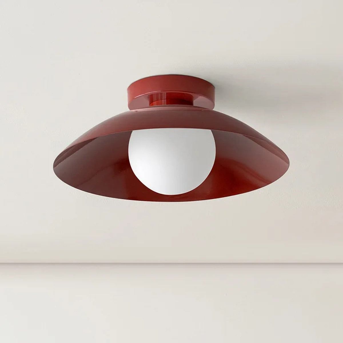 Saucer Globe Flush Ceiling Light – Hvrion – Lifestyle View 3