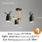 Nordic Antler Wood Arm Cone Chandelier – Birken – Product Detail 7