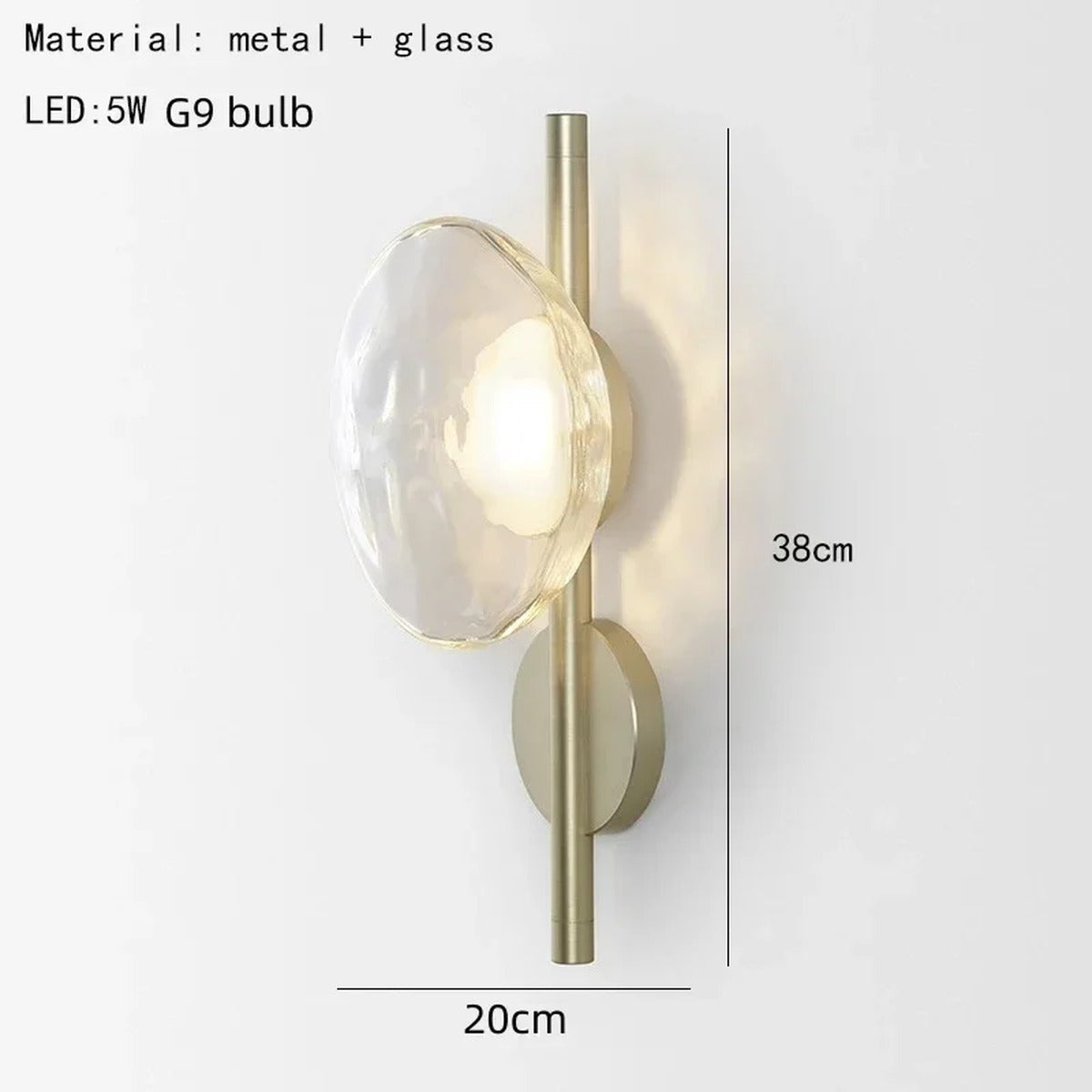 Minimalist Pendant Light Luxara — Style B — Clear glass