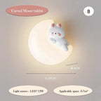 Softholm - Rabbit on Crescent Moon design, dimensions 20x8cm