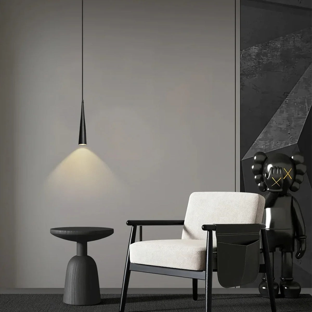Minimalist Black Metal Pendant Light Restrix – Product Detail 5