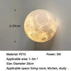 Moon Surface Half & Full Sphere LED Wall Light – Calvion – Product Detail 11