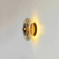 Postmodern Blown Glass Wall Sconce Garleth — Amber Glass
