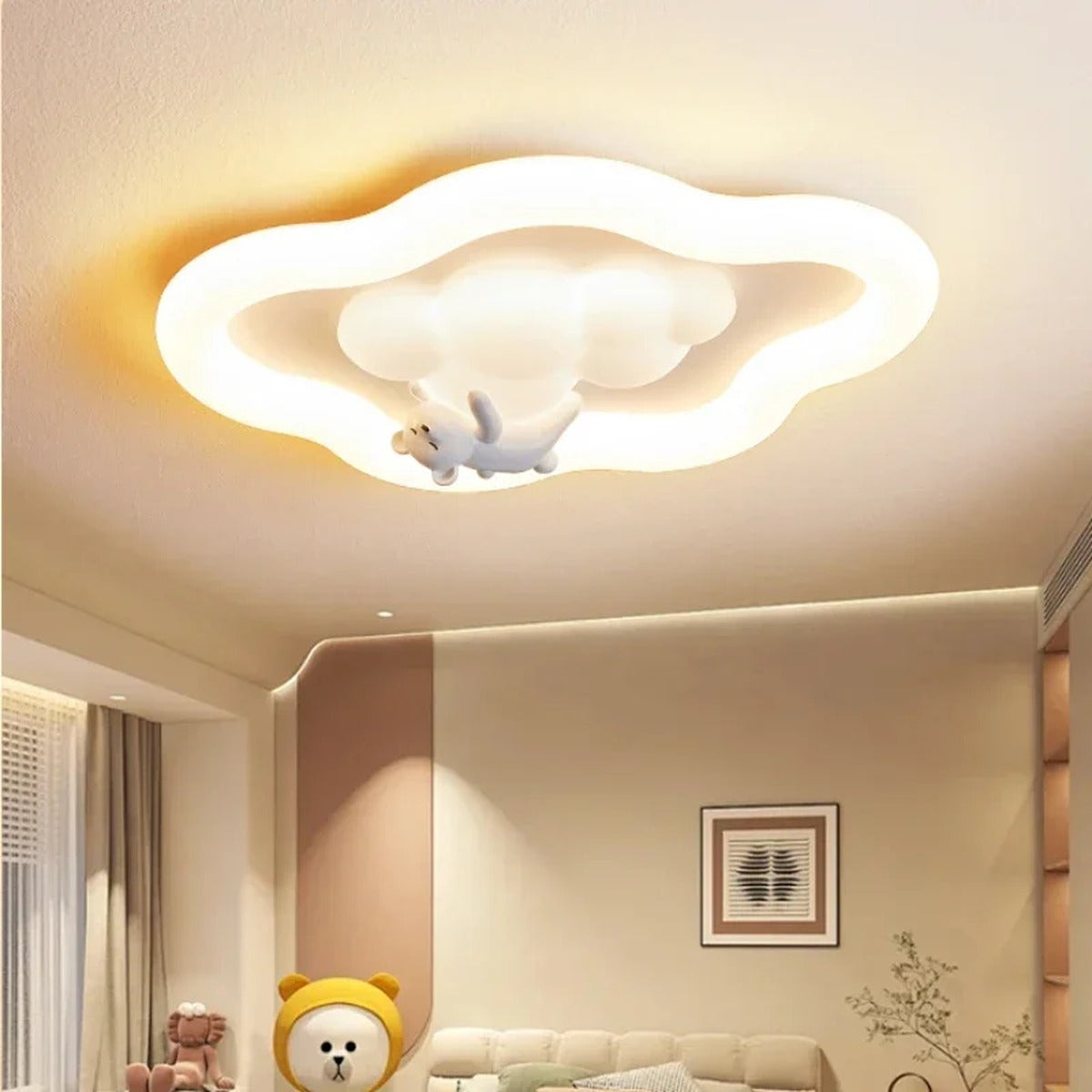 Soft Glow Organic Ceiling Light Breathwell – Lifestyle View 4