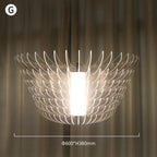 Vesperis Pendant Light – Style Feather Wing, Ø60xH38cm