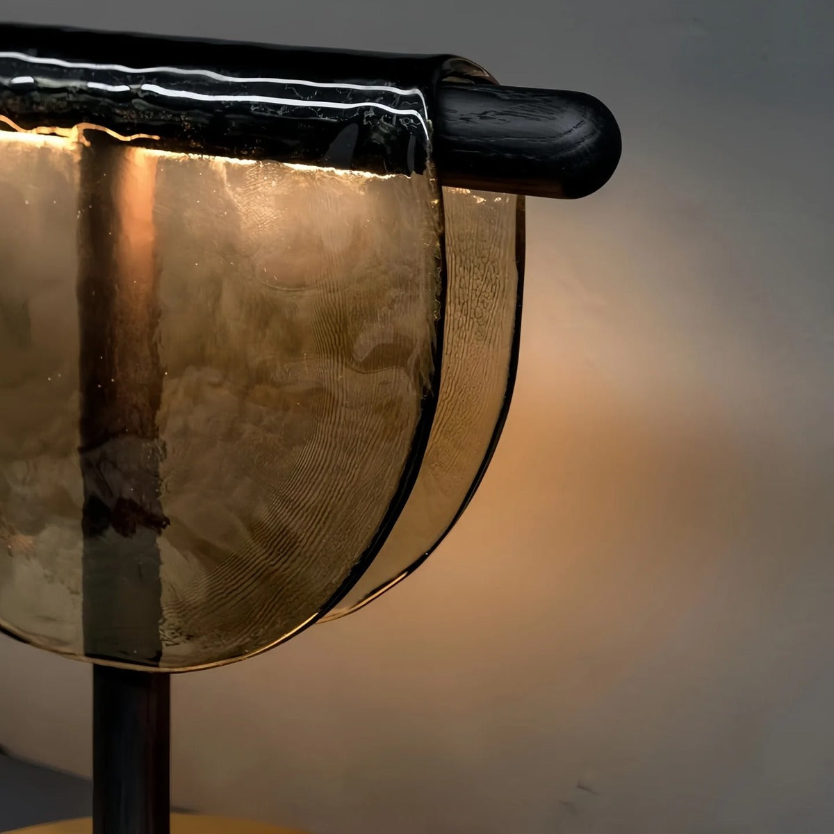 Leather Strap Handblown Glass Bowl Pendant Light – Stilren – Product Detail 6
