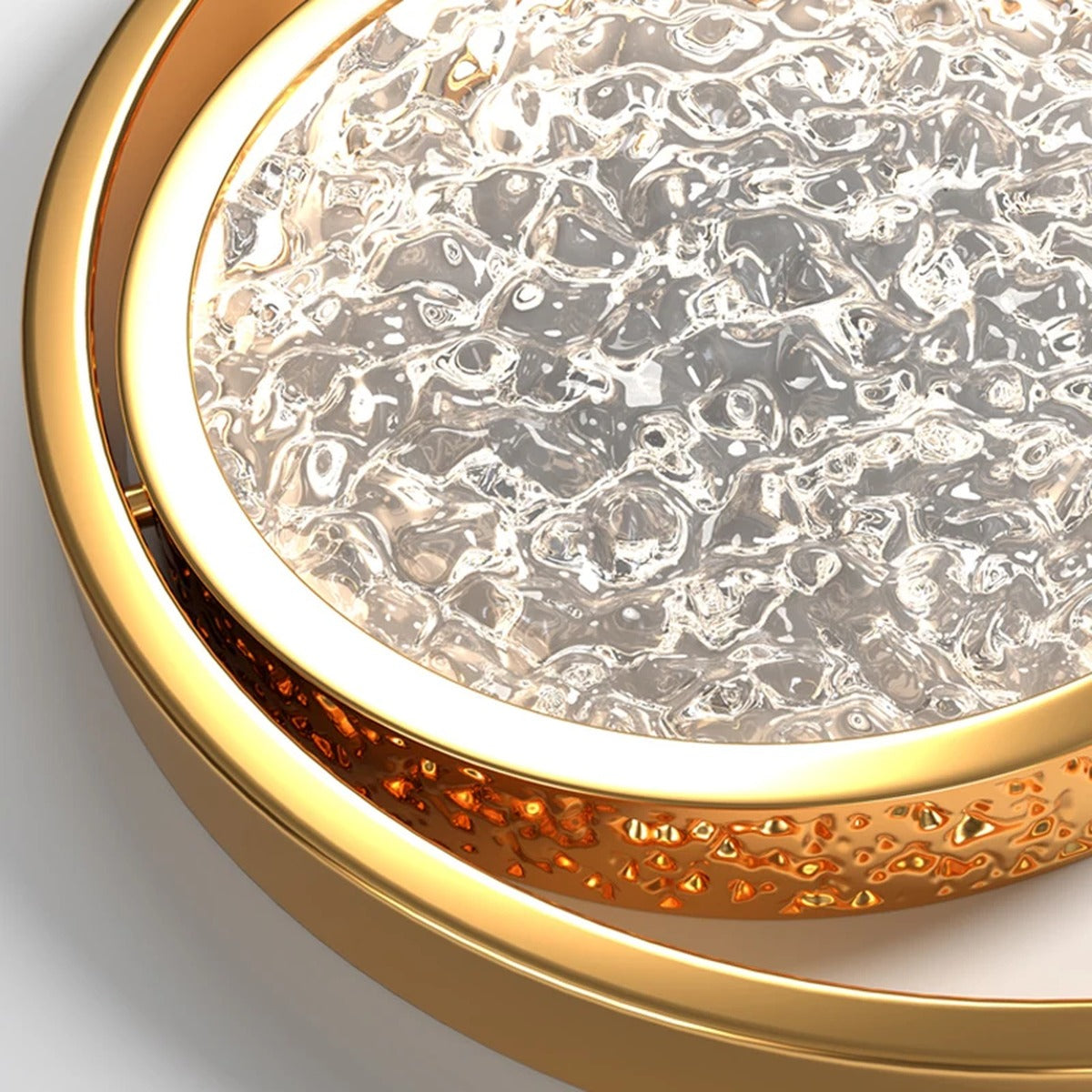 Gold Ring Faceted Disc Chandelier – Orbano – Product Detail 5