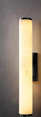 Enox marble wall sconce, Black finish, 40cm