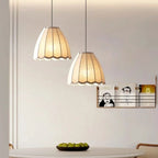 Pleated Linen Dome Pendant & Bar Light – Xevanth – Lifestyle View 2