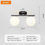 Serenox 2-light ceiling fixture, matte black finish