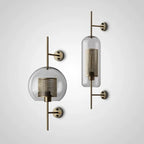 Honeycomb Cage Glass Globe Wall Sconce – Devorn – Lifestyle View 2