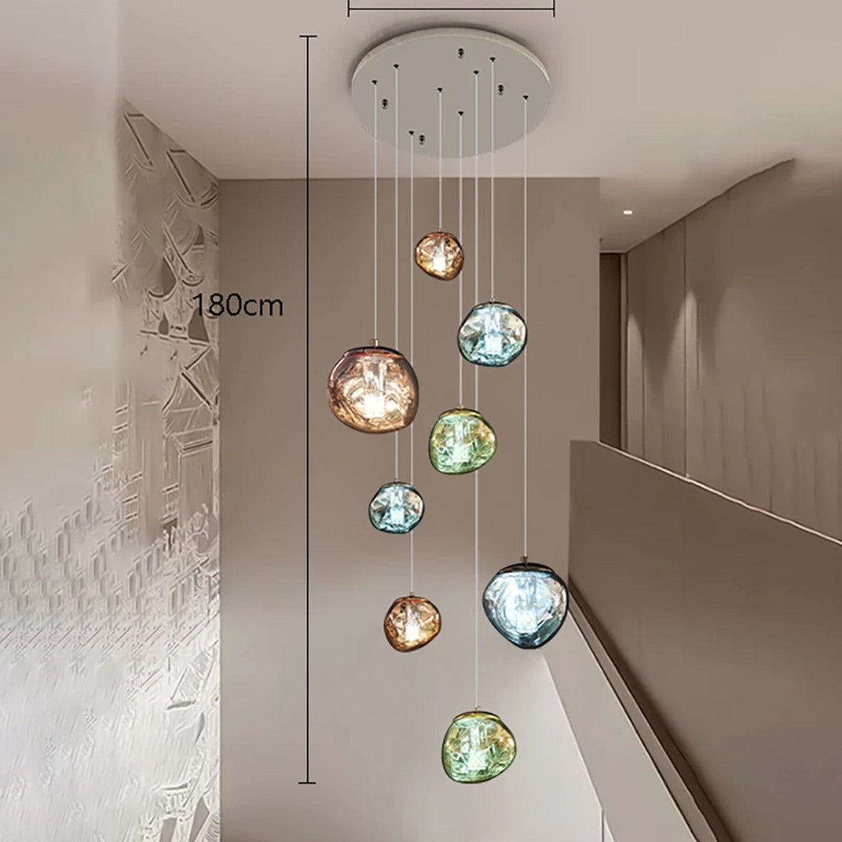 Grand Sculptural Statement Chandelier Hevon – Product Detail 8