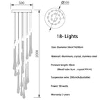 Modern Chandelier Sevon — 18 Heads(Spiral)